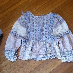 women's peasant top